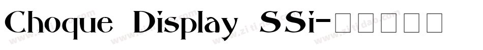Choque Display SSi字体转换